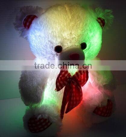 light up teddy bear plush toy/Led teddy bear/cheap teddy lighting bear toys