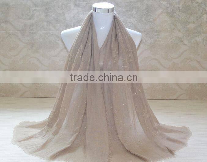 Cutom Beaded Flower Pattern Muslim Khimar Hijab