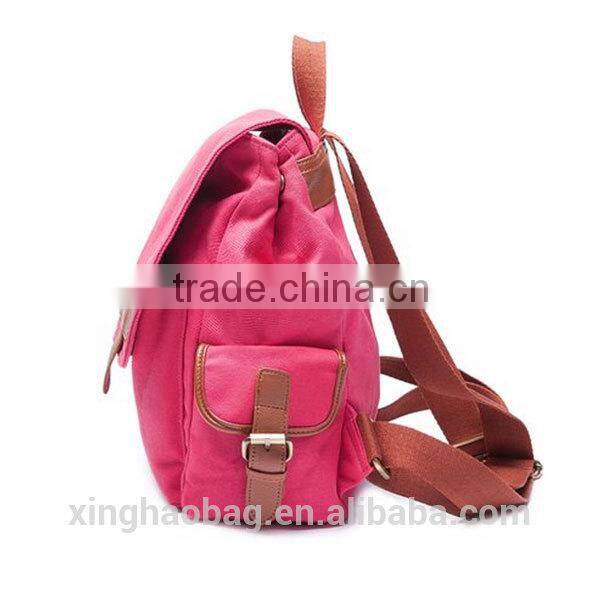 2014 Cheap vintage adjustable canvas bag for girls