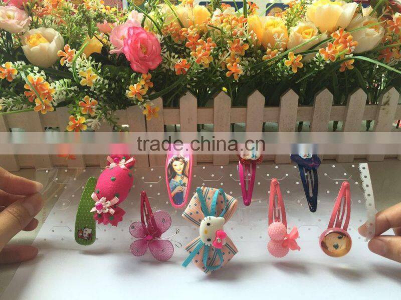 Classical plastic bow hair clips