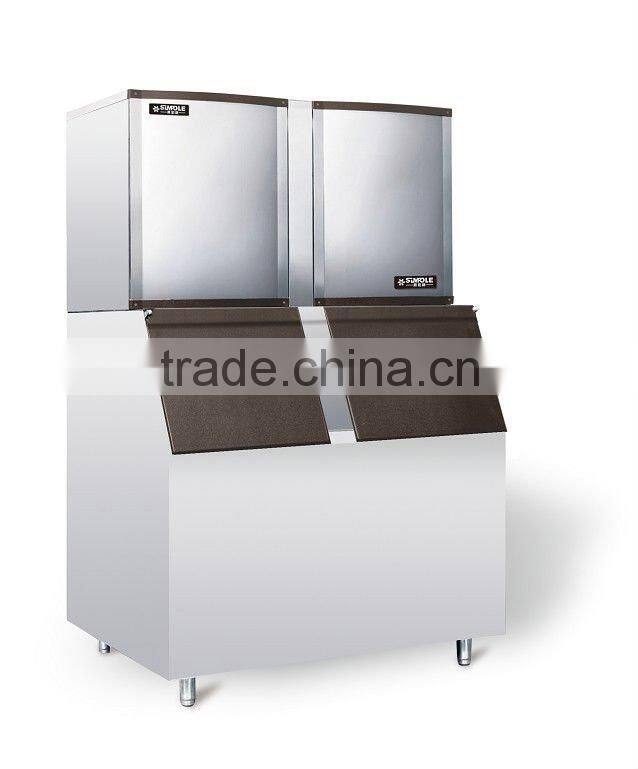 China hot sale commercial use stainless steel luxury cube ice maker