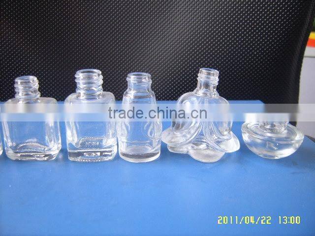 2ml mini clear nail polish glass bottle