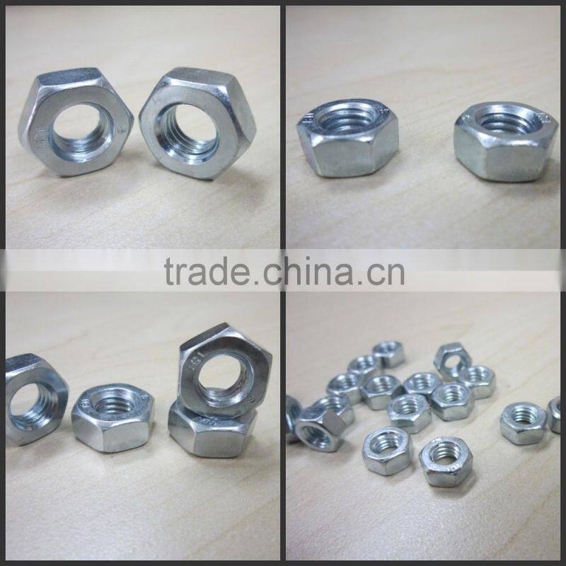din 934 white zinc plated hex nut ( DIN934)