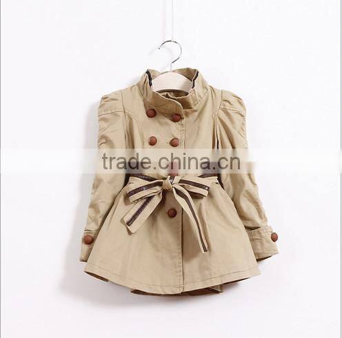 Khaki Fahion Kid Wear Autumn Coat