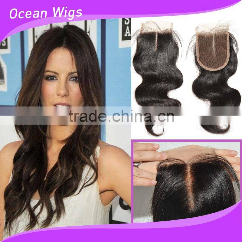 brazilian hair weaving closure pieces