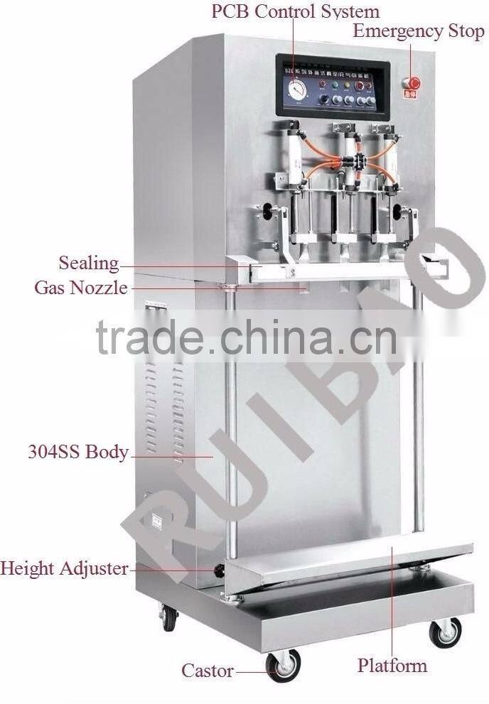 DZ-600F automatic vertical external pumping vacuum sealing Aerating Packaing Machine