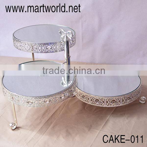 3-tiers wedding cake stand , luxurious cake stand wedding for wedding decoration(CAKE-011)
