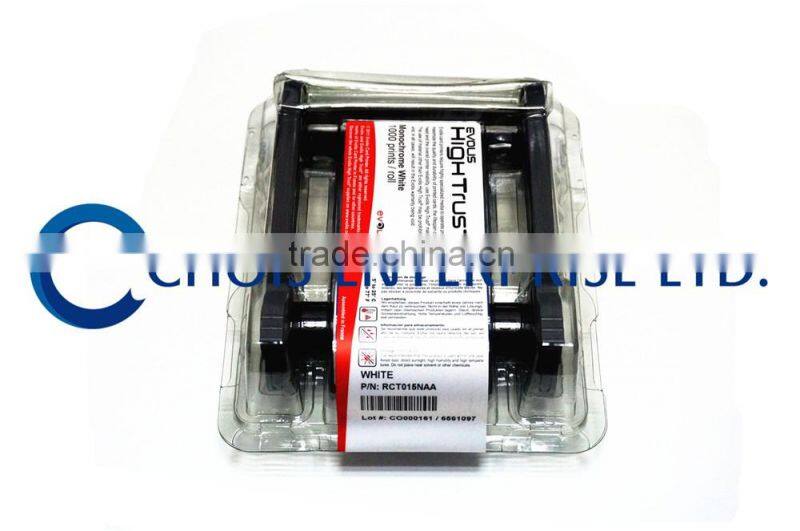 High Trust Evolis RCT015NAA White Ribbon for Primacy Printer White Ribbon