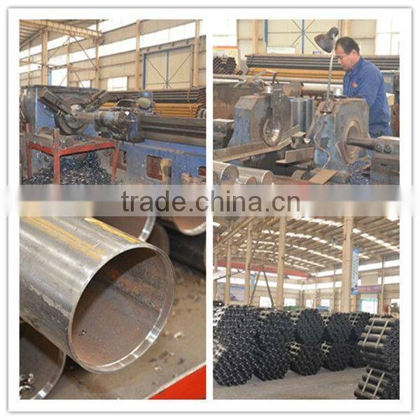 Troughed impact roller.troughing conveyor impact roller,35deg conveyor impact roller with frame