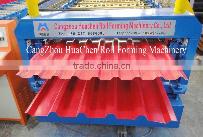 CE Certificated IBR Profile Double Steel Roof Making Machine Made By Huachen