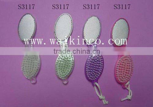 blue color handle nail brush