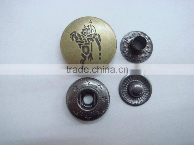 18mm anqi-brass washable dry cleaning snap button
