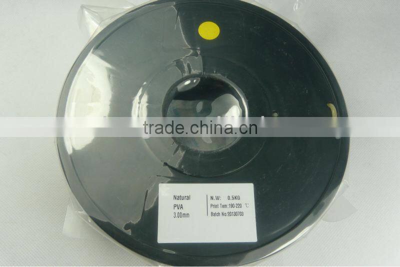 Natural Color 1.75mm PVA Water Soluble 3D Printer Filament 0.5kg/1kg