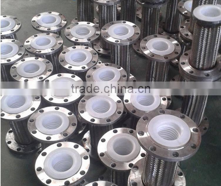 stainless steel 304 braided pipe with stainless steel ptfe flexible hose