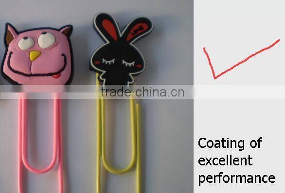 Rubber soft pvc flat metal paper clip