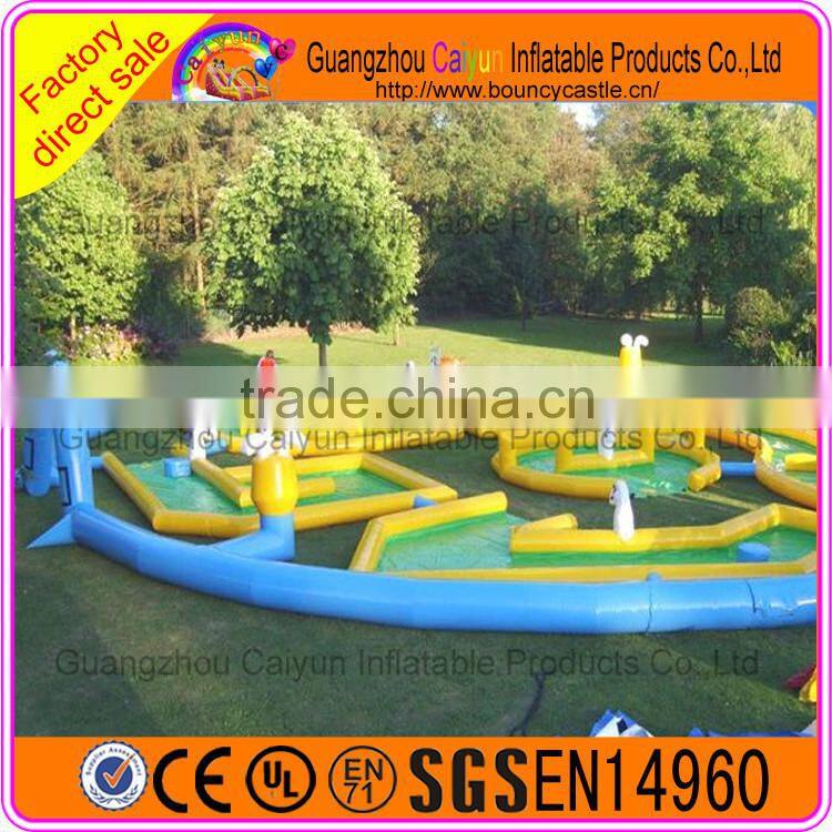 Giant Interactive sport games, inflatable playground factory, giant inflatable golf arena