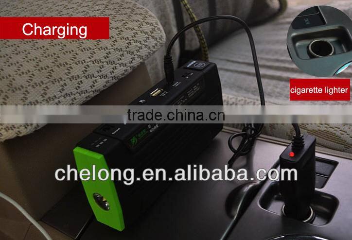 AC 14000mAh high power battery. Support fast charging, low self discharge battery jump starter