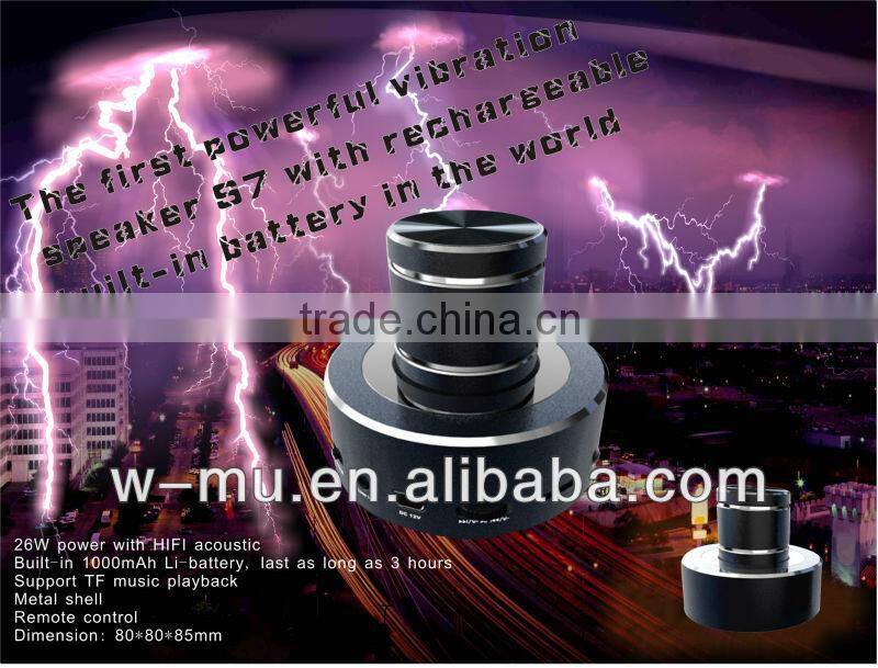 Vibroy Portable Vibration Speaker with MIC Bluetooth Hands-free Speakerphone