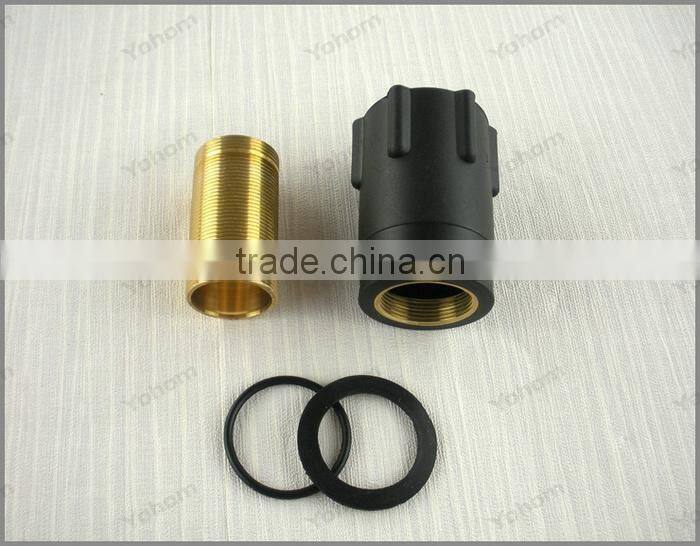 Dual handle Dual hole Gold Shower faucet