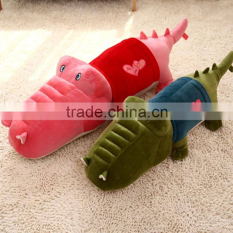 Children Safe Material Lovely crocodile plush toys for gift