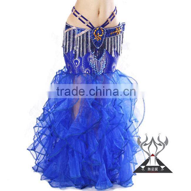 Peacock Pattern Mermaid SKirt Belly Dance Skirt Pattern