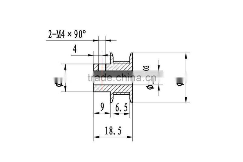GT2 Timing Pulley, 5mm Bore, 40 Teeth, for 6mm belt