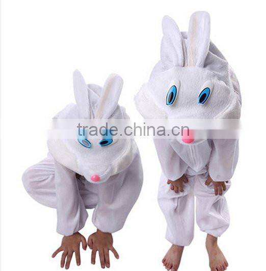 Children Winter Animal Costume Carton Jumpsuit/Kids Cosplay Onesie/Baby Rabbit Romper