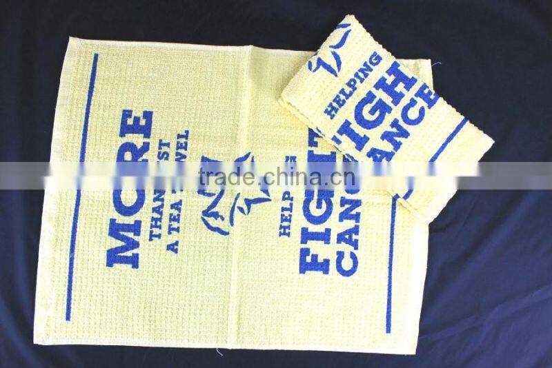 wholesale china factory Cotton print 100g personalised kitchen tea towels