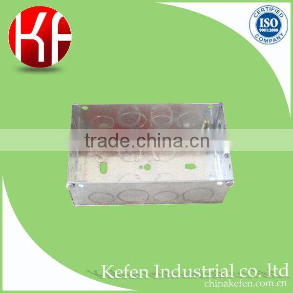 Pre-galvanized wholesale customized light eletric plug switch box with receptacle cover for wire