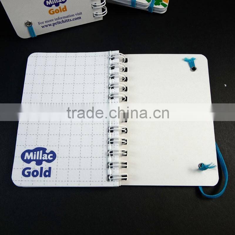 A7 white spiral paper mini note book