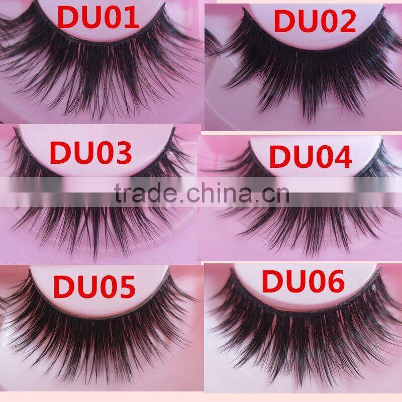 Top quality thick 3D615 false mink eyelash extension makeup nature long fake eyelashes