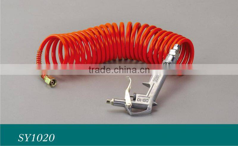 Cable cleaning Spring Air hose with gun