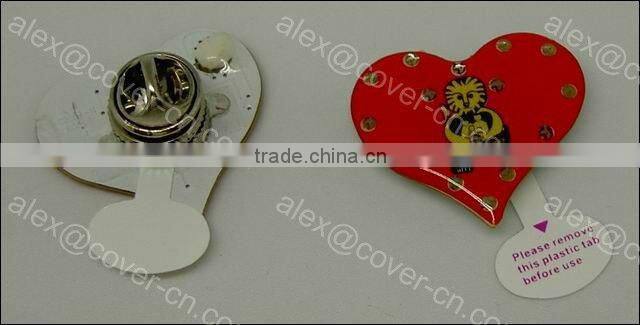 Lovely LED Flashing Badge Pins / Lapel Pins / Pin Emblems for Advertising, Greetings and Promotional Gifts