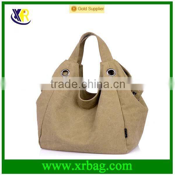 fashion washed canvas tote bag for women
