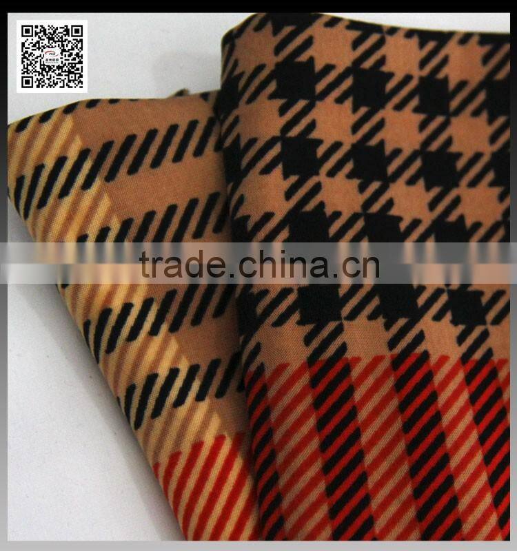 Old lady's printed 4 way spandex polyester knitted fabric