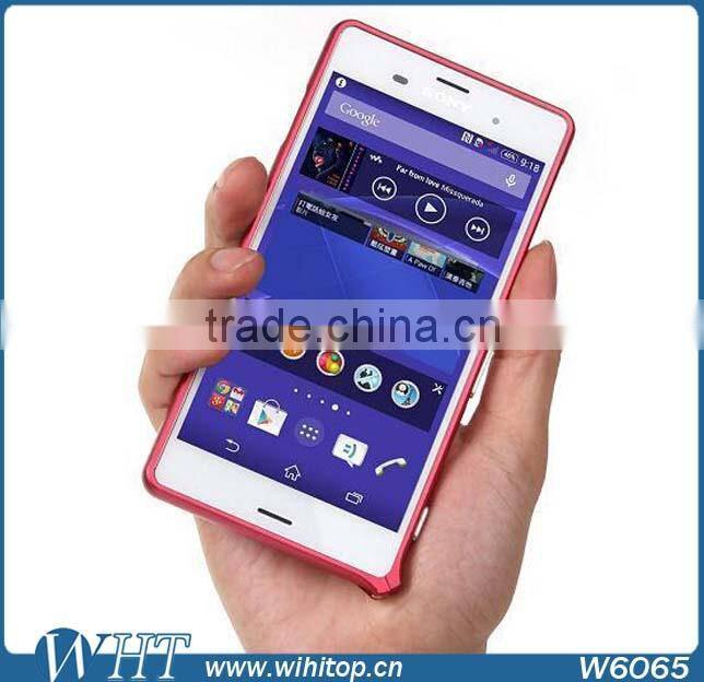 New Arrival Aluminum Bumper Case For Sony Xperia Z3, No Screw Frame Bumper For Xperia Z3