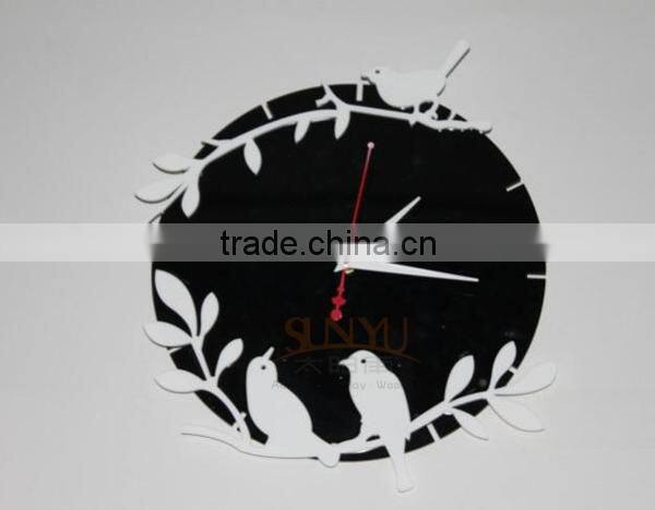 Black Acrylic Wall Clock With Different Shape (sunyu)