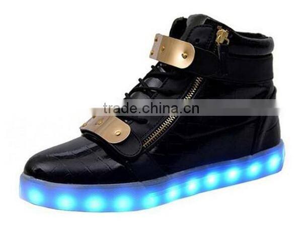 Fashion adult led sneakers light shoes 7 colors changeable