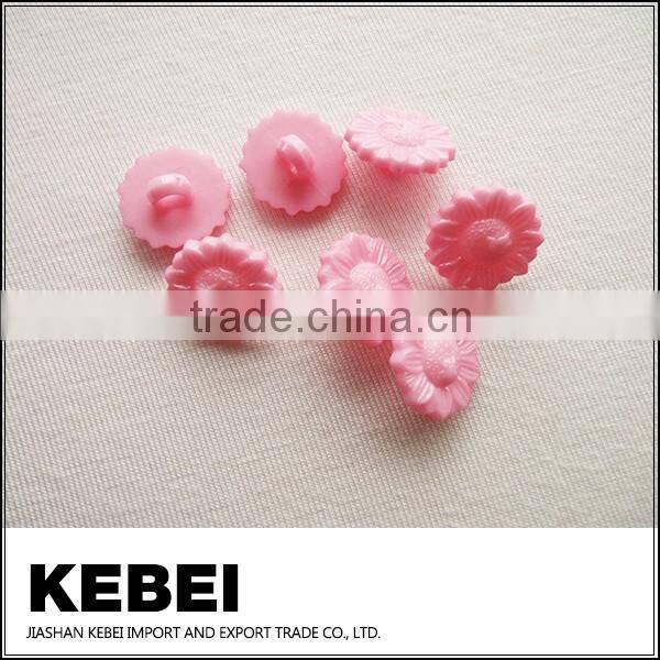 New design flower shank buttons red buttons for shirts