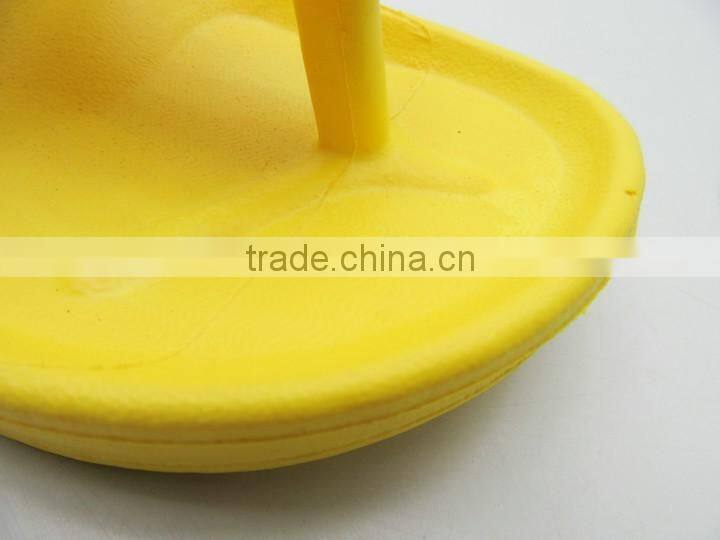 Children summer yellow EVA thick bottom clip toe slippers