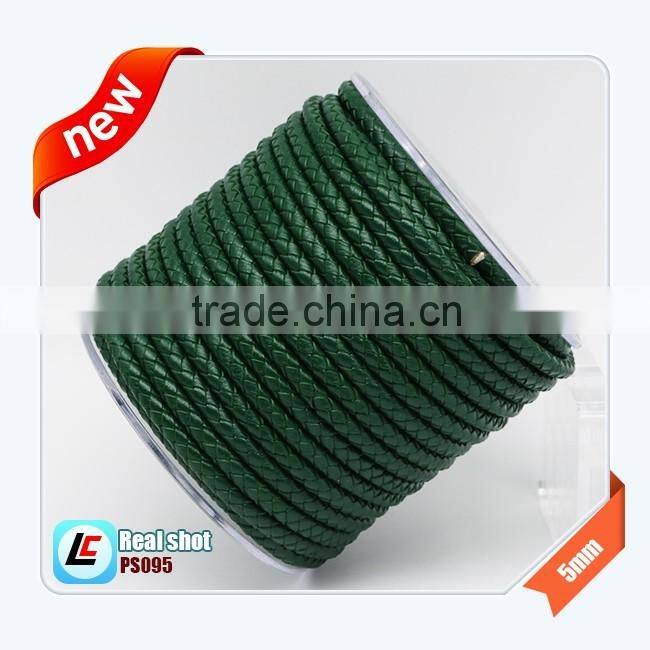 Navy Blue Knitted Round Leather Cord 5mm/4m/3mm/6mm/8mm