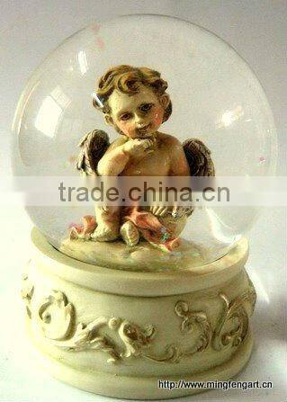 Polyresin Angel Water Globe Decoration Gifts