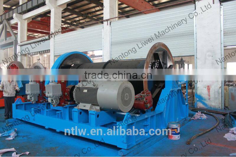 145KN double drum speed regulation winch