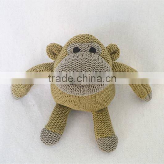 Wholesale knitted animal toys ,knit stuffed gorillas toys