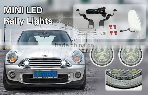 Mini LED Rally Light Mini R50 third brake light Mini R55 LED Fog light Mini LED Headlight F55 F56 with CE & E-mark