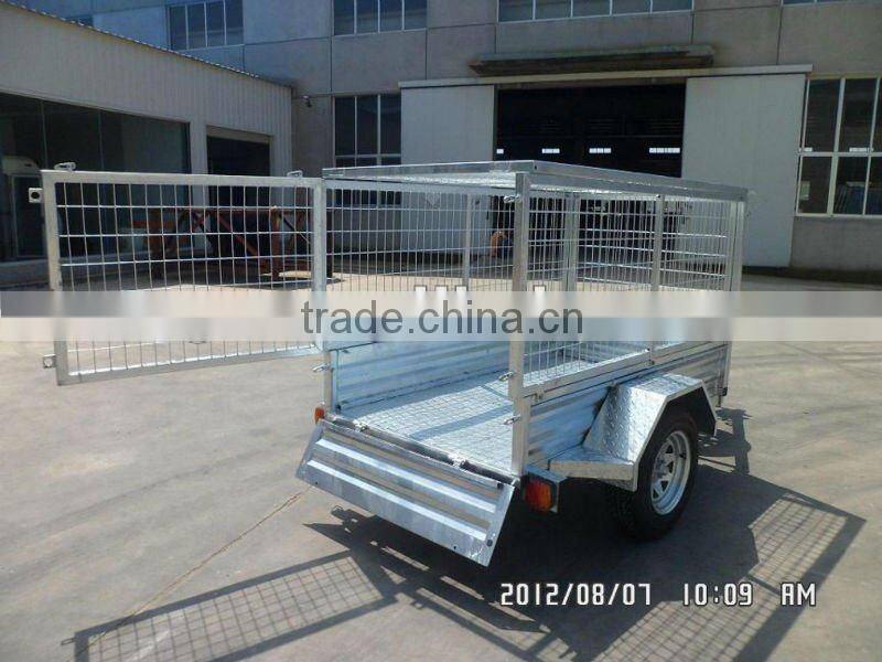 All galvanized chassis cargo trailer with galvanized sheet