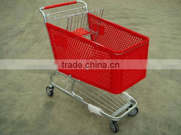 Plastic shopping Cart 180L