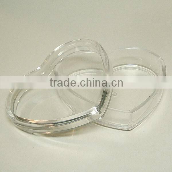 heart plastic box of wedding candy box