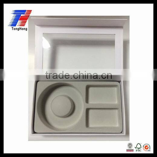 OEMXiamen Factory Square PVC Window Paper Box With Plastic Insert