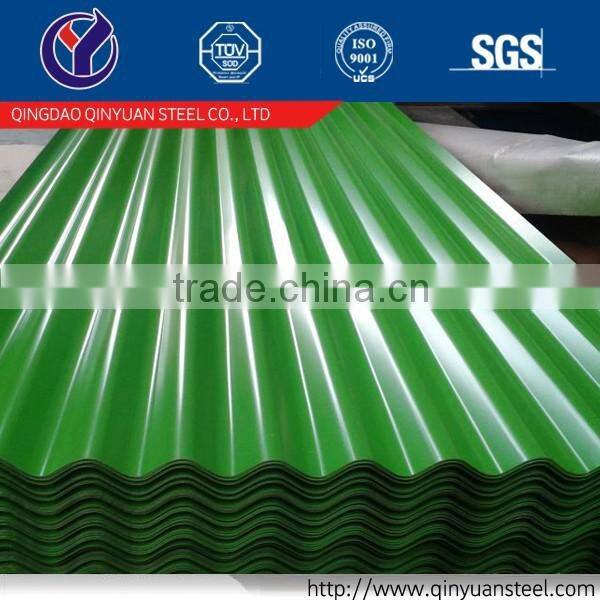 Color galvanized corrugated steel sheet with DX51D+Z Grade Mill Shandong stock
